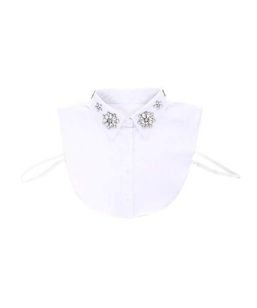 Narcissus(ナルシス)の「【Narsissus】ビジューつけ襟(付け襟・レディース・ブラック/ホワイト・FREE)」の3枚目の写真
