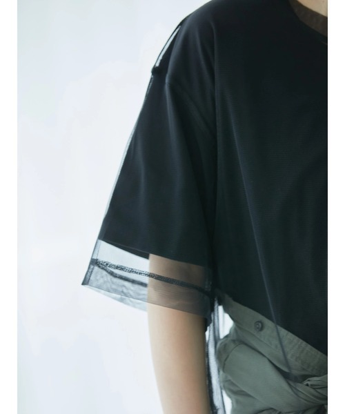 AMERICAN HOLIC(アメリカンホリック)の「SET チュールプルオーバー+カットプルオーバー(Tシャツ/カットソー・レディース・ブラック・L/M)」の10枚目の写真