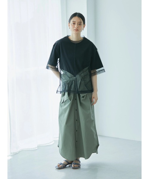 AMERICAN HOLIC(アメリカンホリック)の「SET チュールプルオーバー+カットプルオーバー(Tシャツ/カットソー・レディース・ブラック・L/M)」の12枚目の写真