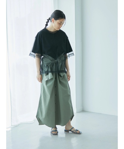 AMERICAN HOLIC(アメリカンホリック)の「SET チュールプルオーバー+カットプルオーバー(Tシャツ/カットソー・レディース・ブラック・L/M)」の13枚目の写真