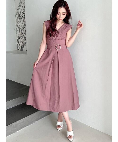 RESEXXY（リゼクシー）の「タックデザインフレアワンピース（ワンピース・レディース・ホワイト/ブラック/ピンク・FREE）」の19枚目の写真