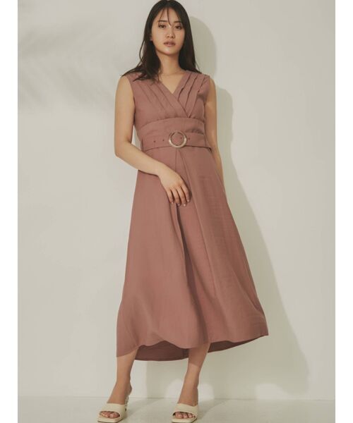 RESEXXY（リゼクシー）の「タックデザインフレアワンピース（ワンピース・レディース・ホワイト/ブラック/ピンク・FREE）」の13枚目の写真