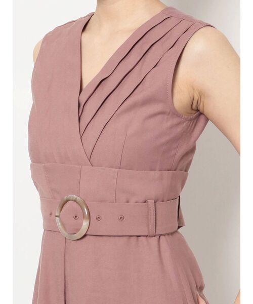 RESEXXY（リゼクシー）の「タックデザインフレアワンピース（ワンピース・レディース・ホワイト/ブラック/ピンク・FREE）」の9枚目の写真