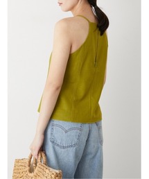 LA PEAU DE GEM | 【LA PEAU DE GEM】ホルターネックリネンキャミソール(キャミソール)
