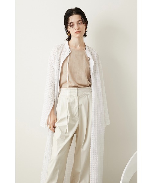 LA PEAU DE GEM（ラポドゥジェム）の「【LA PEAU DE GEM】ホルターネックリネンキャミソール（キャミソール・レディース・ベージュ/ボルドー/グリーン・FREE）」の10枚目の写真