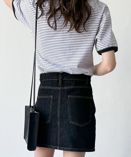 Chillfar（チルファー）の「デニムミニスカート（デニムスカート・レディース・アイボリー/ワンウォッシュ/ブラック/ネイビー・LARGE/MEDIUM）」の7枚目の写真