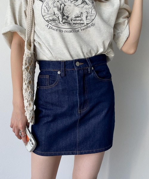 Chillfar（チルファー）の「デニムミニスカート（デニムスカート・レディース・アイボリー/ワンウォッシュ/ブラック/ネイビー・LARGE/MEDIUM）」の13枚目の写真