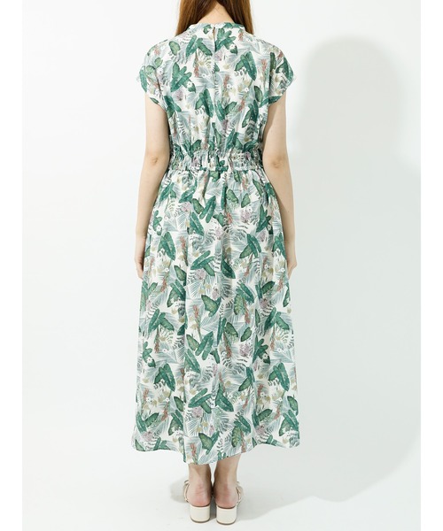 Te chichi TERRASSE（テチチテラス）の「【日比谷花壇コラボ】ワンピース（ワンピース・レディース・ブラウン/オフホワイト/チャコール・ﾌﾘ-）」の6枚目の写真