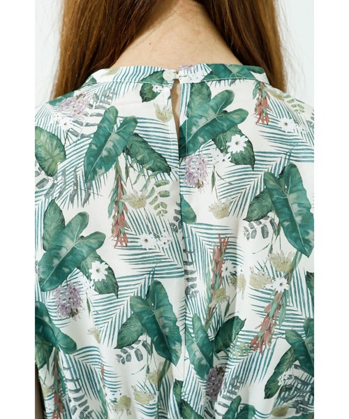 Te chichi TERRASSE（テチチテラス）の「【日比谷花壇コラボ】ワンピース（ワンピース・レディース・ブラウン/オフホワイト/チャコール・ﾌﾘ-）」の7枚目の写真