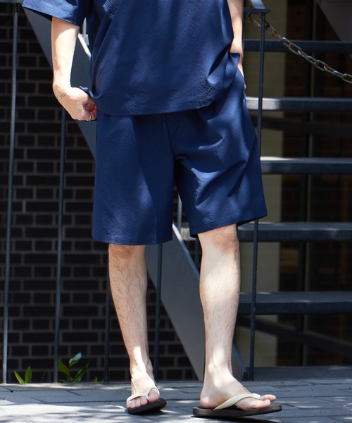 CIAOPANIC TYPY（チャオパニックティピー）の「▽【セットアップ対応】ストレッチシアサッカー イージーショーツ（その他パンツ・メンズ・ブラック/ネイビー/ブルー・L/M）」の3枚目の写真