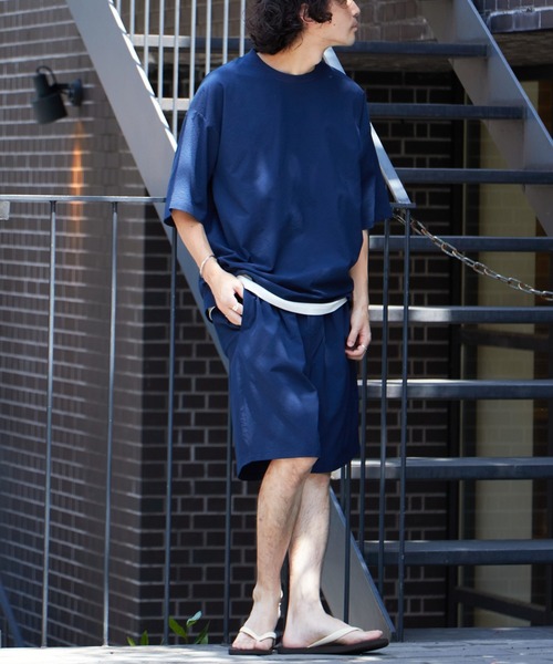 CIAOPANIC TYPY（チャオパニックティピー）の「▽【セットアップ対応】ストレッチシアサッカー イージーショーツ（その他パンツ・メンズ・ブラック/ネイビー/ブルー・L/M）」の13枚目の写真