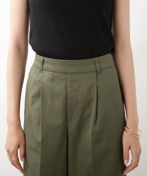 DRESKIP（ドレスキップ）の「◆サイドベンツスリットワイドパンツ（その他パンツ・レディース・ブルー/カーキ/サンドベージュ・02/03/04）」の4枚目の写真