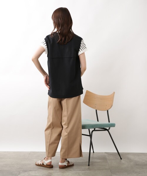 DRESKIP（ドレスキップ）の「◆サイドベンツスリットワイドパンツ（その他パンツ・レディース・ブルー/カーキ/サンドベージュ・02/03/04）」の17枚目の写真