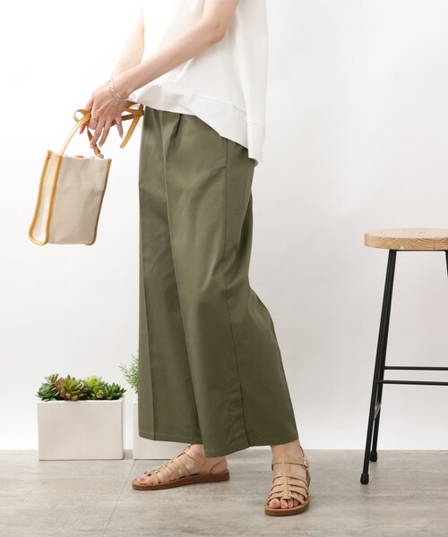 DRESKIP（ドレスキップ）の「◆サイドベンツスリットワイドパンツ（その他パンツ・レディース・ブルー/カーキ/サンドベージュ・02/03/04）」の21枚目の写真