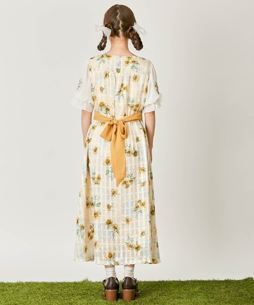 ひまわり ロングワンピース 13695720_1.jpg