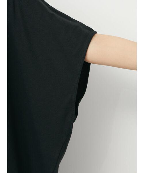 Green　Parks（グリーンパークス）の「オーバーサイズポンチョチュニック（Tシャツ/カットソー・レディース・イエロー/ブラック/ブルー/オフホワイト・FREE）」の15枚目の写真