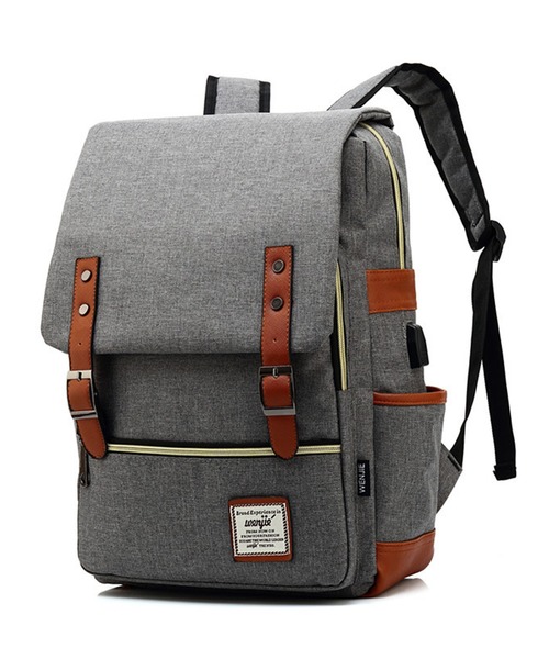 florist(フローリスト)の「【A4収納可】【ユニセックス】配色レザーのフラップデザインスクエアリュック/バックパック(バックパック/リュック・レディース・グレー/ブラック系その他3/ブラック/グレー系その他3/レッド/グリーン/ブルー/サックスブルー/パープル/ダークブルー/ブラック系その他2/グレー系その他2・FREE)」の5枚目の写真