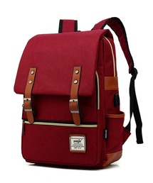 florist（フローリスト）の「【A4収納可】【ユニセックス】配色レザーのフラップデザインスクエアリュック/バックパック（バックパック/リュック・メンズ）」