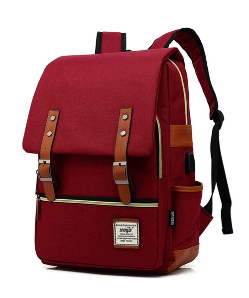 florist(フローリスト)の「【A4収納可】【ユニセックス】配色レザーのフラップデザインスクエアリュック/バックパック(バックパック/リュック・レディース・グレー/ブラック系その他3/ブラック/グレー系その他3/レッド/グリーン/ブルー/サックスブルー/パープル/ダークブルー/ブラック系その他2/グレー系その他2・FREE)」の1枚目の写真