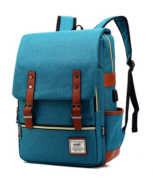 florist(フローリスト)の「【A4収納可】【ユニセックス】配色レザーのフラップデザインスクエアリュック/バックパック(バックパック/リュック・レディース・グレー/ブラック系その他3/ブラック/グレー系その他3/レッド/グリーン/ブルー/サックスブルー/パープル/ダークブルー/ブラック系その他2/グレー系その他2・FREE)」の9枚目の写真