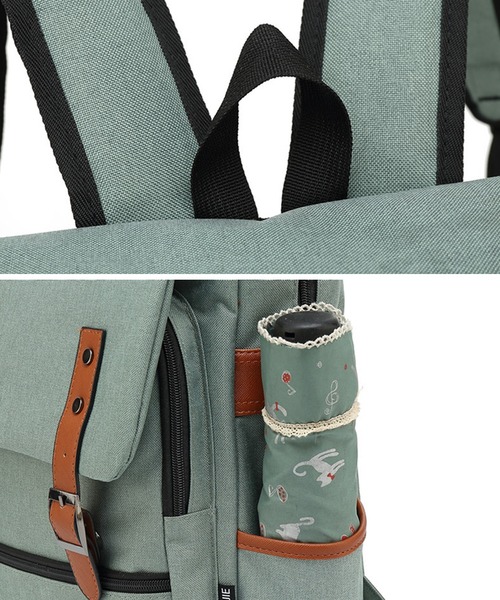 florist(フローリスト)の「【A4収納可】【ユニセックス】配色レザーのフラップデザインスクエアリュック/バックパック(バックパック/リュック・レディース・グレー/ブラック系その他3/ブラック/グレー系その他3/レッド/グリーン/ブルー/サックスブルー/パープル/ダークブルー/ブラック系その他2/グレー系その他2・FREE)」の18枚目の写真