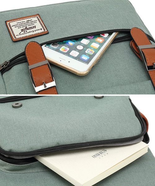 florist(フローリスト)の「【A4収納可】【ユニセックス】配色レザーのフラップデザインスクエアリュック/バックパック(バックパック/リュック・レディース・グレー/ブラック系その他3/ブラック/グレー系その他3/レッド/グリーン/ブルー/サックスブルー/パープル/ダークブルー/ブラック系その他2/グレー系その他2・FREE)」の19枚目の写真