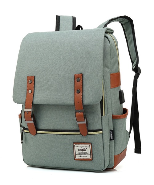 florist(フローリスト)の「【A4収納可】【ユニセックス】配色レザーのフラップデザインスクエアリュック/バックパック(バックパック/リュック・レディース・グレー/ブラック系その他3/ブラック/グレー系その他3/レッド/グリーン/ブルー/サックスブルー/パープル/ダークブルー/ブラック系その他2/グレー系その他2・FREE)」の22枚目の写真