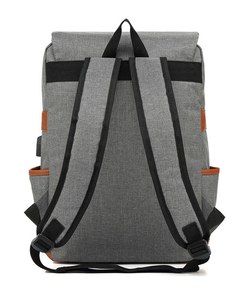 florist(フローリスト)の「【A4収納可】【ユニセックス】配色レザーのフラップデザインスクエアリュック/バックパック(バックパック/リュック・レディース・グレー/ブラック系その他3/ブラック/グレー系その他3/レッド/グリーン/ブルー/サックスブルー/パープル/ダークブルー/ブラック系その他2/グレー系その他2・FREE)」の21枚目の写真