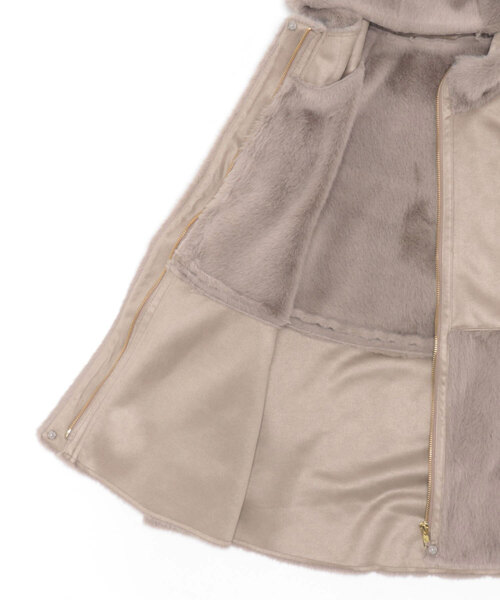 PICCIN（ピッチン）の「切り替えフェイクムートンコート（ムートンコート・レディース・ベージュ/モカ・M/L）」の17枚目の写真