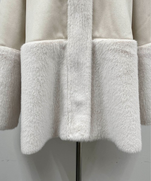 PICCIN（ピッチン）の「切り替えフェイクムートンコート（ムートンコート・レディース・ベージュ/モカ・M/L）」の12枚目の写真