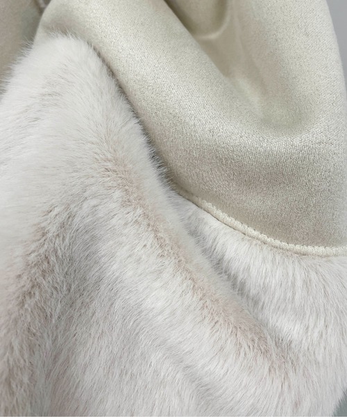 PICCIN（ピッチン）の「切り替えフェイクムートンコート（ムートンコート・レディース・ベージュ/モカ・M/L）」の14枚目の写真