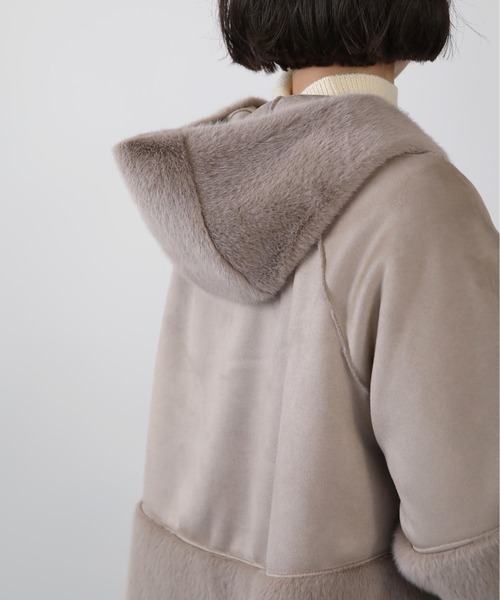 PICCIN（ピッチン）の「切り替えフェイクムートンコート（ムートンコート・レディース・ベージュ/モカ・M/L）」の22枚目の写真