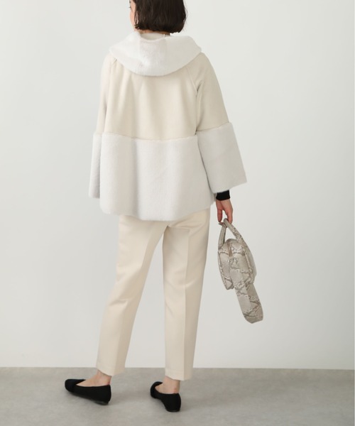 PICCIN（ピッチン）の「切り替えフェイクムートンコート（ムートンコート・レディース・ベージュ/モカ・M/L）」の3枚目の写真