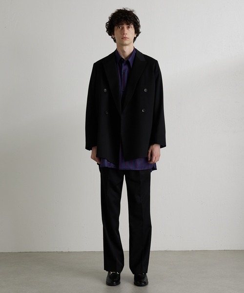 【LV◆落ち着いた色合い♪】 Louis Vuitton ボクシージャケット louis-vuitton-topstitched-