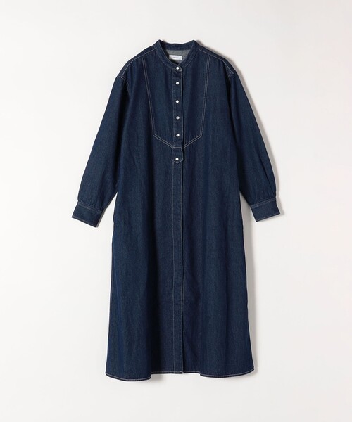 SHIPS any（シップス エニィ）の「SHIPS any:〈洗濯機可能〉デニム ブザム シャツ ワンピース［SHIPS any DENIM］（シャツワンピース・レディース・ネイビー/ブルー・ONE SIZE）」の14枚目の写真
