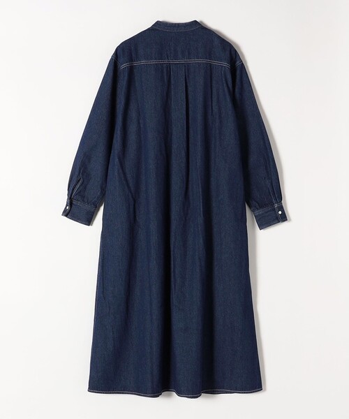 SHIPS any（シップス エニィ）の「SHIPS any:〈洗濯機可能〉デニム ブザム シャツ ワンピース［SHIPS any DENIM］（シャツワンピース・レディース・ネイビー/ブルー・ONE SIZE）」の12枚目の写真