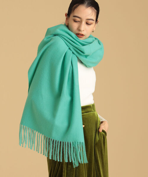 Ray BEAMS（レイビームス）の「Ray BEAMS / ソリッド ビッグ ストール（ストール/ショール・レディース・オレンジ/パープル/グリーン・ONE SIZE）」の2枚目の写真