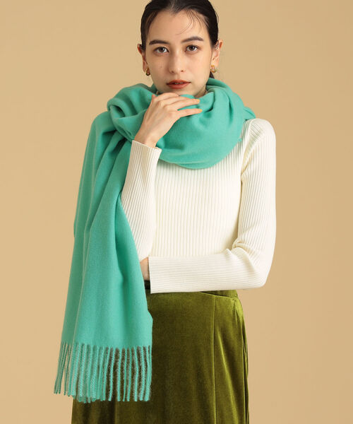 Ray BEAMS（レイビームス）の「Ray BEAMS / ソリッド ビッグ ストール（ストール/ショール・レディース・オレンジ/パープル/グリーン・ONE SIZE）」の7枚目の写真