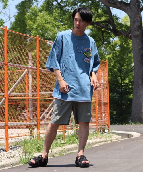 Bling Leads（ブリングリーズ）の「【Bl】ランダムワッペン半袖Tシャツ（Tシャツ/カットソー・レディース・ホワイト/ダークグリーン/ロイヤルブルー/スミクロ/グレイッシュブルー・MEDIUM/LARGE）」の10枚目の写真