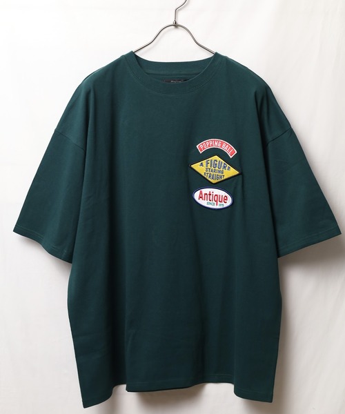 Bling Leads（ブリングリーズ）の「【Bl】ランダムワッペン半袖Tシャツ（Tシャツ/カットソー・レディース・ホワイト/ダークグリーン/ロイヤルブルー/スミクロ/グレイッシュブルー・MEDIUM/LARGE）」の11枚目の写真