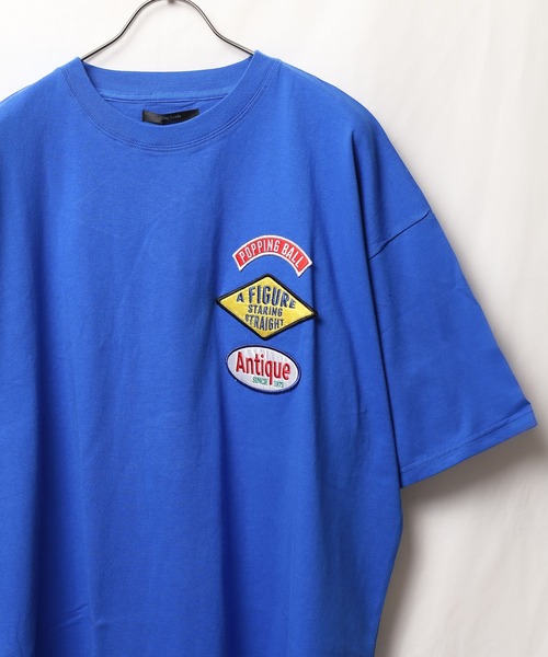 Bling Leads（ブリングリーズ）の「【Bl】ランダムワッペン半袖Tシャツ（Tシャツ/カットソー・レディース・ホワイト/ダークグリーン/ロイヤルブルー/スミクロ/グレイッシュブルー・MEDIUM/LARGE）」の16枚目の写真