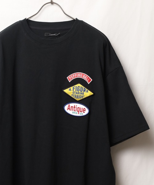 Bling Leads（ブリングリーズ）の「【Bl】ランダムワッペン半袖Tシャツ（Tシャツ/カットソー・レディース・ホワイト/ダークグリーン/ロイヤルブルー/スミクロ/グレイッシュブルー・MEDIUM/LARGE）」の20枚目の写真