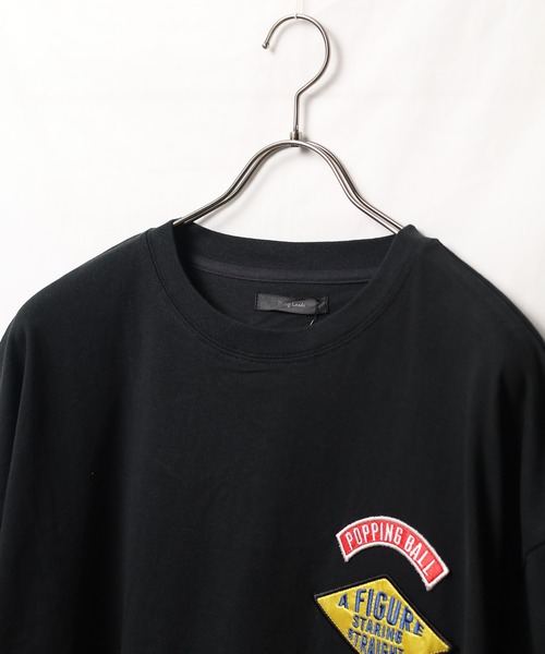 Bling Leads（ブリングリーズ）の「【Bl】ランダムワッペン半袖Tシャツ（Tシャツ/カットソー・レディース・ホワイト/ダークグリーン/ロイヤルブルー/スミクロ/グレイッシュブルー・MEDIUM/LARGE）」の21枚目の写真