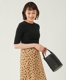 green label relaxing | ランダム テレコ 5分袖 カットソー(Tシャツ/カットソー)