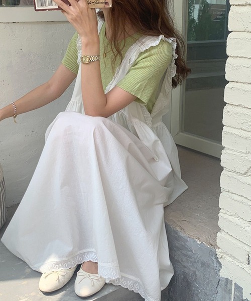 Auntie Rosa（アンティローザ）の「ルーズシルエットワンピース（ワンピース・レディース・ホワイト・FREE）」の21枚目の写真