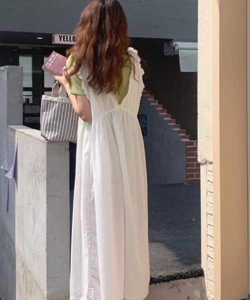 Auntie Rosa（アンティローザ）の「ルーズシルエットワンピース（ワンピース・レディース・ホワイト・FREE）」の3枚目の写真