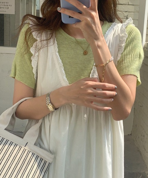 Auntie Rosa（アンティローザ）の「ルーズシルエットワンピース（ワンピース・レディース・ホワイト・FREE）」の6枚目の写真