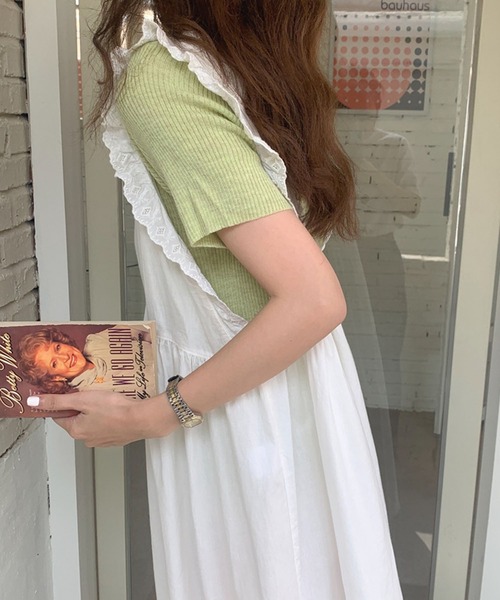 Auntie Rosa（アンティローザ）の「ルーズシルエットワンピース（ワンピース・レディース・ホワイト・FREE）」の13枚目の写真