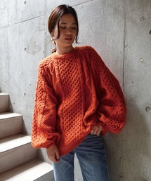 CORNERS | ボリュームスリーブケーブルニット(ニット/セーター)
