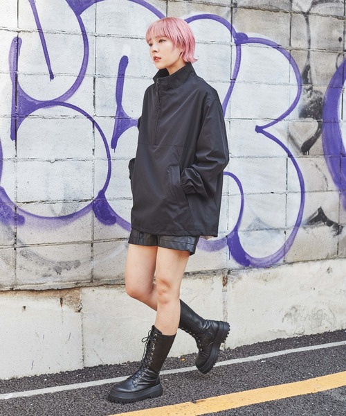 THE STANDARD（ザスタンダード）の「WEGO/【セットアップ対応商品】SOLOTEX ハーフZIPブルゾン（ブルゾン・メンズ・ブラック・MEDIUM/LARGE）」の13枚目の写真